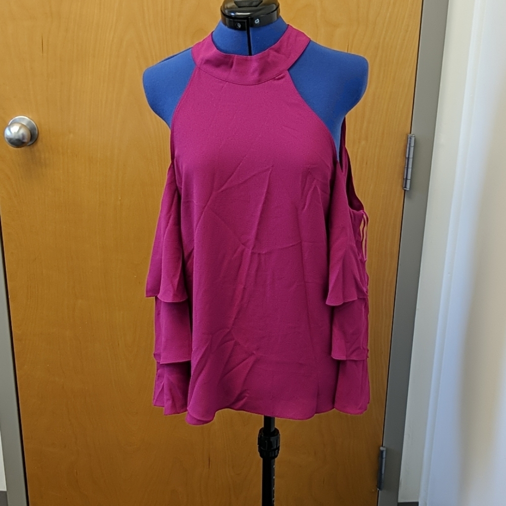 Fresh Berry off shoulder top